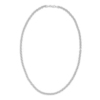 Sterling Silver Rhodium Plated Rolo Chain (4.70 mm)