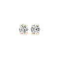 14K yellow gold ring with 2 round diamond stones