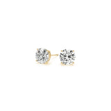 1 1/2 cttw Certified IGI Lab Grown Round Diamond Earrings 14k Yellow Gold(G/VS2) thumbnail 3