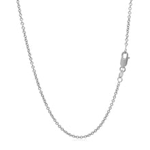 Load image into Gallery viewer, 14k White Gold Round Cable Link Chain (1.50 mm)