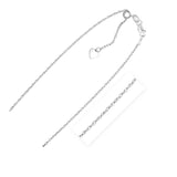 Sterling silver 1.5mm adjustable rope chain with twisted spiral links thumbnail 1