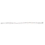 Sterling Silver Rhodium Plated Pearl Bead Bracelet thumbnail 4