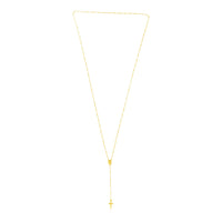 14k Yellow Gold Rosary Necklace