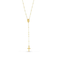 14k Yellow Gold Rosary Necklace