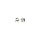 1/2 cttw Lab Grown Round Diamond Stud Earrings 14k Yellow Gold (G/VS2) thumbnail 1
