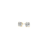 1/2 cttw Lab Grown Round Diamond Stud Earrings 14k Yellow Gold (G/VS2) thumbnail 3
