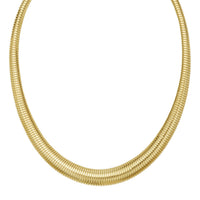 14K Yellow Gold Graduated Tubogas Necklace