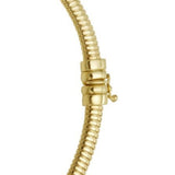 14K Yellow Gold Graduated Tubogas Necklace thumbnail 3