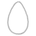 925 sterling silver rolo link necklace with polished round links