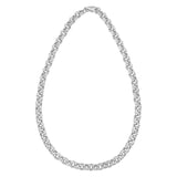 925 sterling silver rolo link necklace with polished round links thumbnail 1