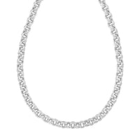 Sterling Silver Rolo Link Necklace