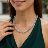 Sterling Silver Rolo Link Necklace thumbnail 4
