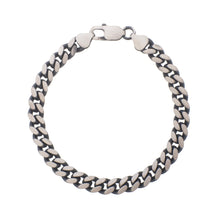 Sterling Silver Gunmetal Finish Miami Cuban Link Bracelet (7.00 mm)