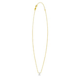 14K Yellow Gold Mini Diamond Z Initial Pendant Necklace thumbnail 2