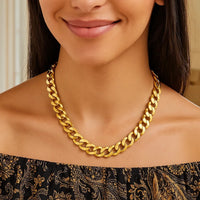 Solid Curb Chain in 14k Yellow Gold (12.18 mm)