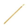 14K yellow gold Bismark bracelet with flat interlocking woven links, 7.00 mm