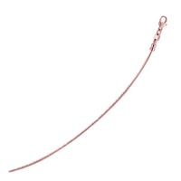 14k Rose Gold Necklace in a Round Omega Chain Style