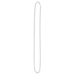14k White Gold Oval Mirror Chain (2.20 mm) thumbnail 2