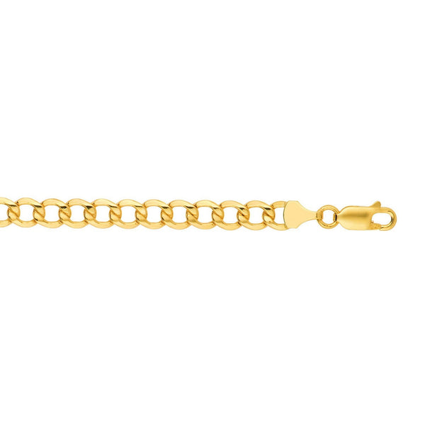 10k Yellow Gold Lite Curb Bracelet (6.20 mm)