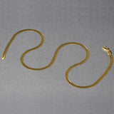 Imperial Herringbone Chain in 10k Yellow Gold (3.80 mm) thumbnail 4