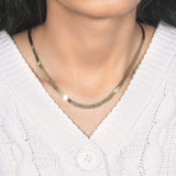 Imperial Herringbone Chain in 10k Yellow Gold (3.80 mm) thumbnail 7