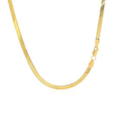 Imperial Herringbone Chain in 10k Yellow Gold (2.80 mm) thumbnail 3