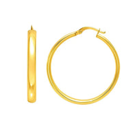 Medium Wedding Hoop Earrings in 14K Yellow Gold