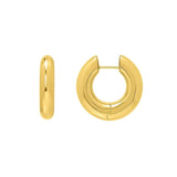 Medium Round Electroform Hoop Earrings in 14K Yellow Gold thumbnail 1