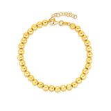 14k Yellow Gold Bead Bracelet  (4.00 mm) thumbnail 2