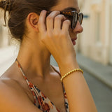 14k Yellow Gold Bead Bracelet  (4.00 mm) thumbnail 4