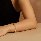 14k Yellow Gold Bead Bracelet  (4.00 mm) thumbnail 7