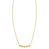 14K yellow gold rope chain necklace with diamond-cut faceted surface thumbnail 1