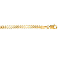 3.60mm 14K Yellow Gold Gourmette Chain