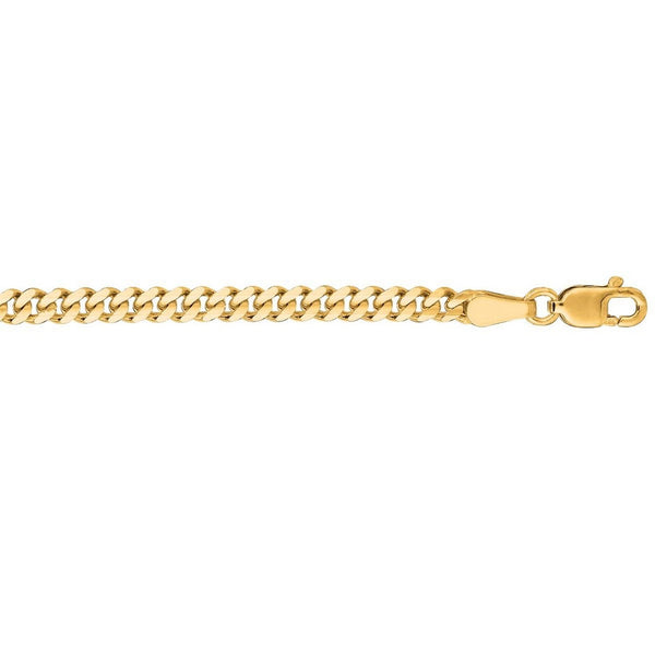 3.60mm 14K Yellow Gold Gourmette Chain