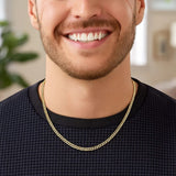 3.60mm 14K Yellow Gold Gourmette Chain thumbnail 6