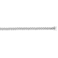 Sterling Silver Rhodium Plated Miami Cuban Chain 9.8mm