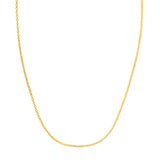 Double Extendable Cable Chain in 14k Yellow Gold (1.40 mm) thumbnail 2