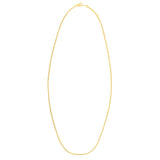 Double Extendable Cable Chain in 14k Yellow Gold (1.40 mm) thumbnail 3
