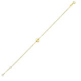 14K Yellow Gold Clover Bracelet thumbnail 1