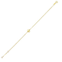 14K Yellow Gold Clover Bracelet