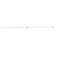 14K Yellow Gold Clover Bracelet