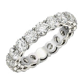 Round Cut Lab Grown Diamond Eternity Ring in 14k White Gold (2 cttw FG/VS2) thumbnail 1