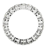 Round Cut Lab Grown Diamond Eternity Ring in 14k White Gold (2 cttw FG/VS2) thumbnail 3