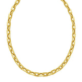 14K Yellow Gold Faceted Octagonal Link Chain Necklace (8.10 mm) thumbnail 3