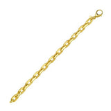 14K Yellow Gold Faceted Octagonal Link Chain Necklace (8.10 mm) thumbnail 4