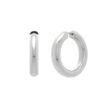 Sterling Silver Round Hoop Earrings thumbnail 2