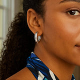 Sterling Silver Round Hoop Earrings thumbnail 5