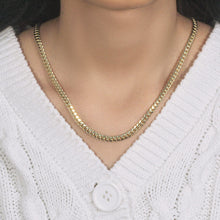 Load image into Gallery viewer, 10k Yellow Gold Classic Miami Cuban Solid Chain (4.90 mm)