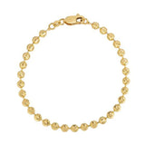 Moon Cut Bead Chain Bracelet in 14k Yellow Gold  (4.00 mm) thumbnail 1