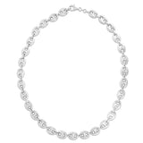 Sterling Silver Rhodium Plated Puffed Mariner Chain (9.20 mm) thumbnail 3